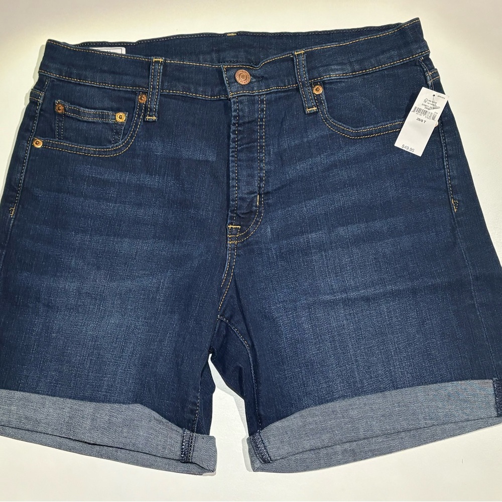 GAP Dark Blue Jean Shorts-TALL-NWT